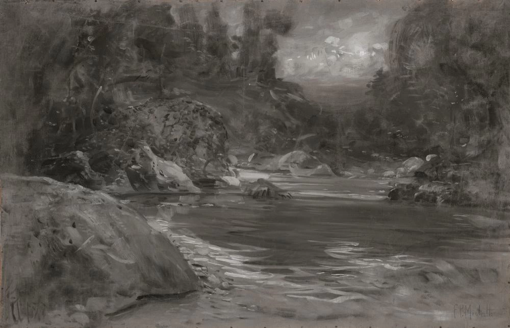 Francesco Paolo Michetti - Il fiume Orfento, 1903 circa 1